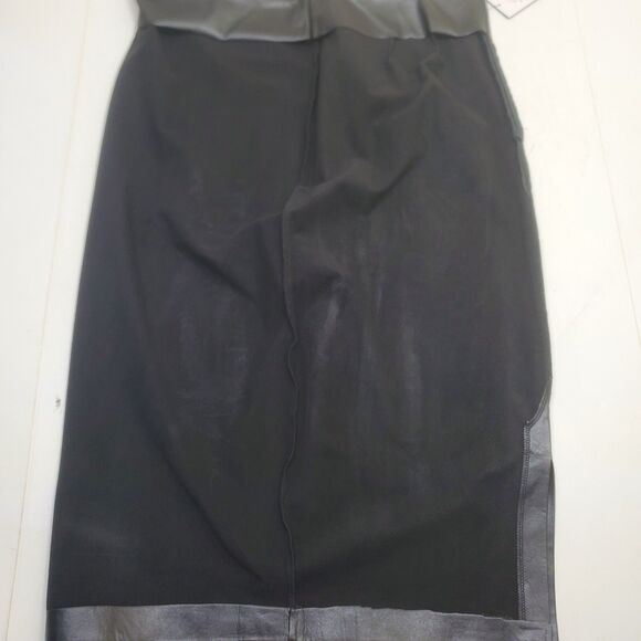 Eloquii Faux Leather Black Pencil Midi Skirt Women's Size 14 Party Event NWT - Picture 15 of 15